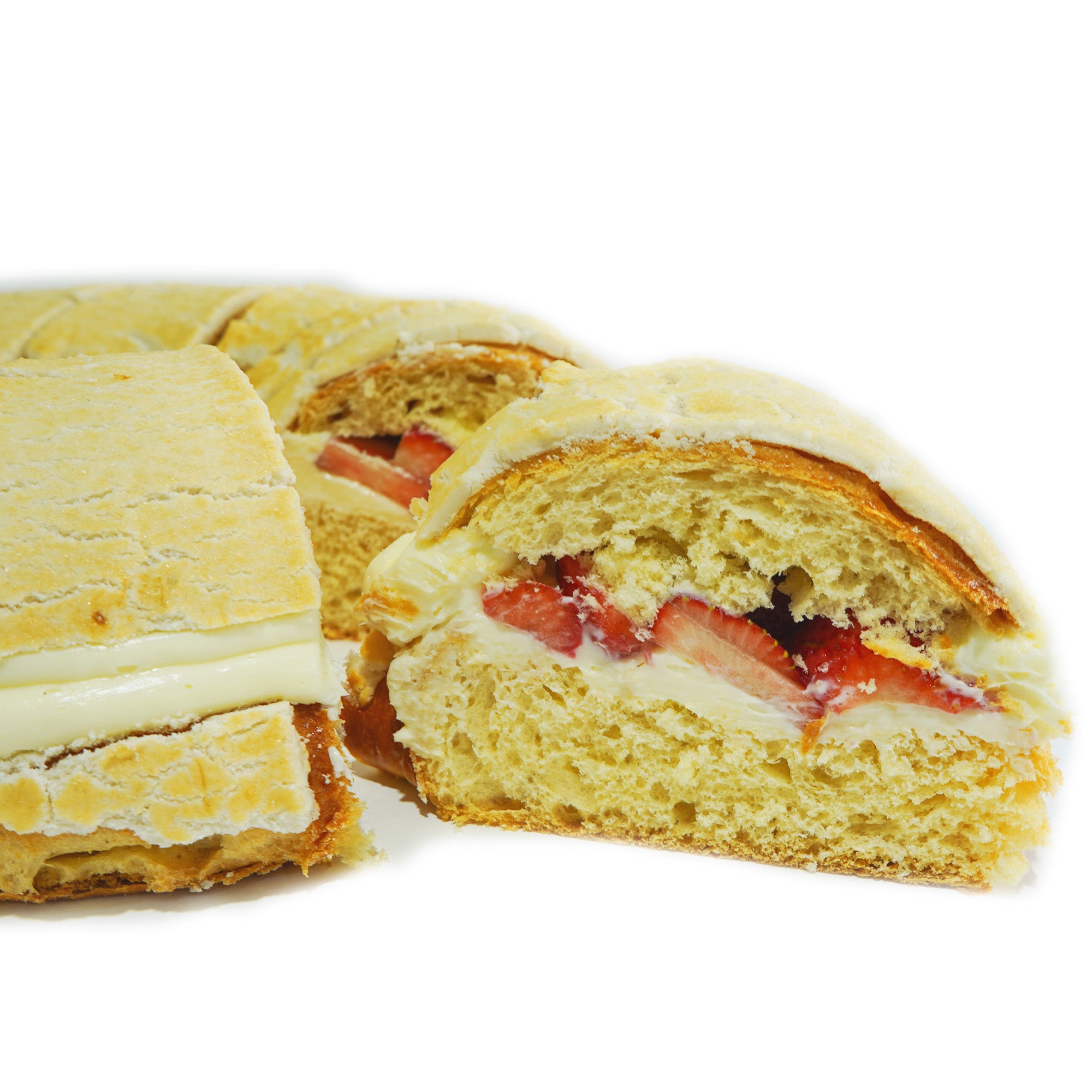 Rosca de Fresas con Crema